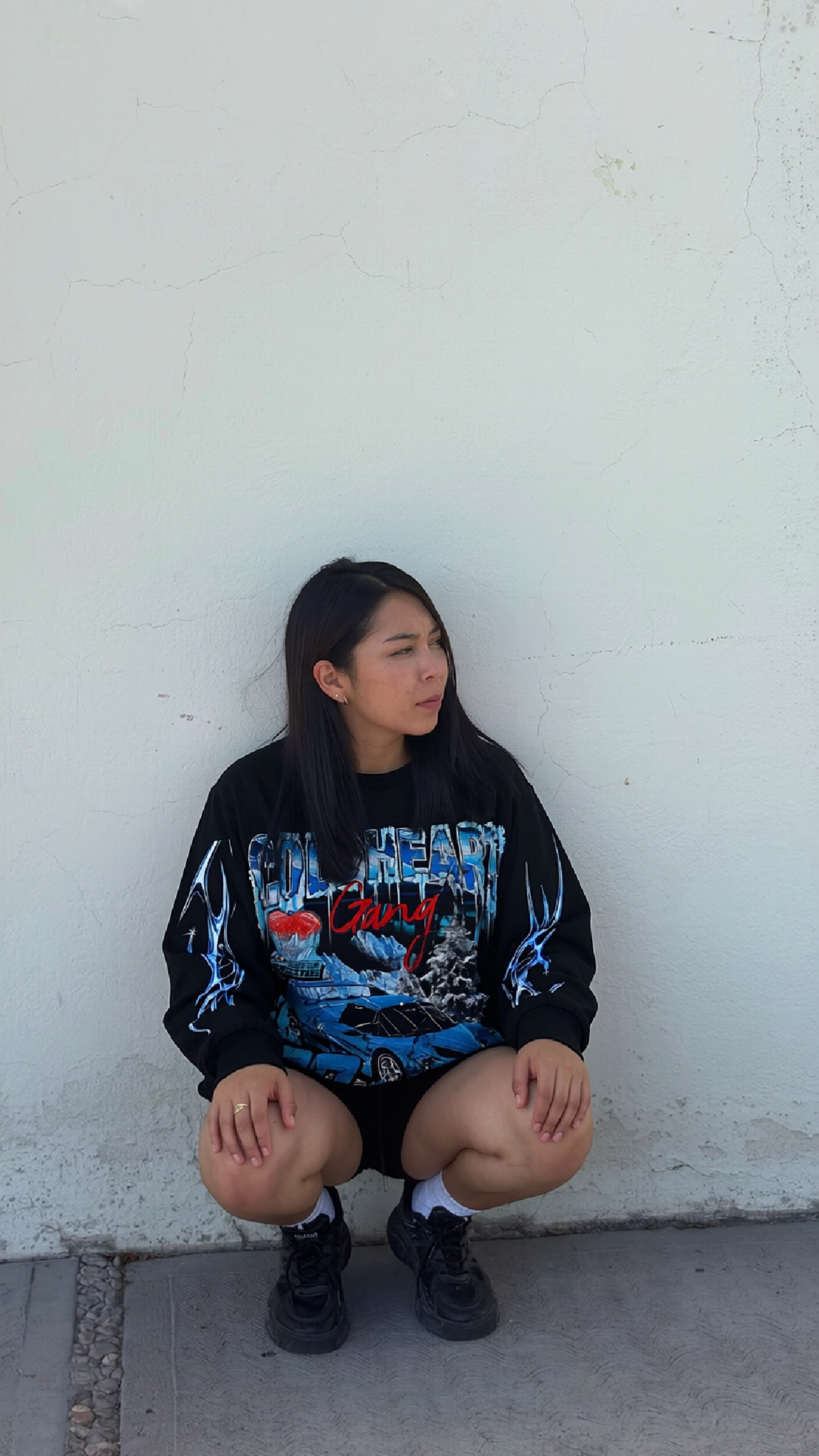 Playera Oversize Manga Larga