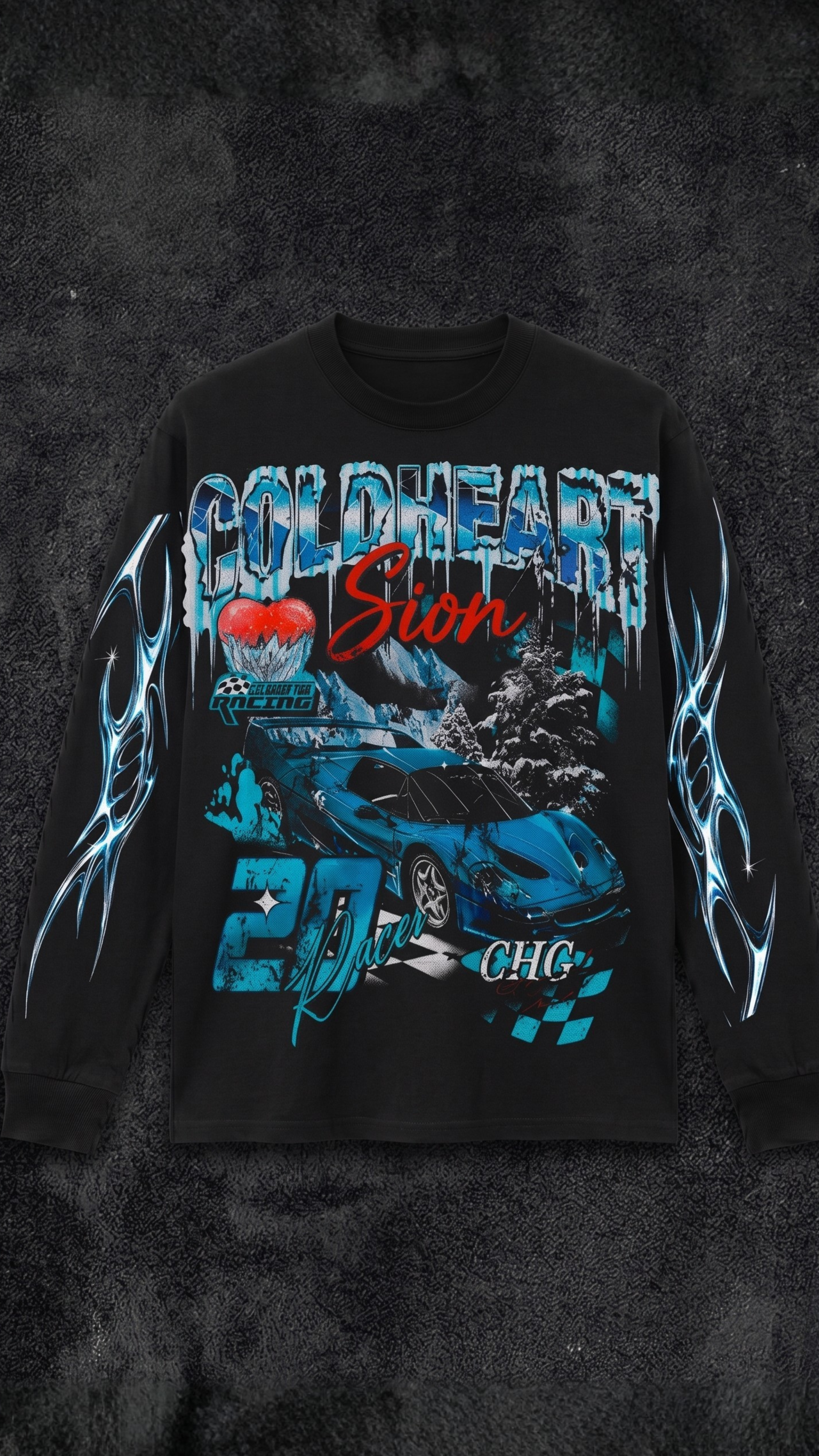Playera Oversize Manga Larga